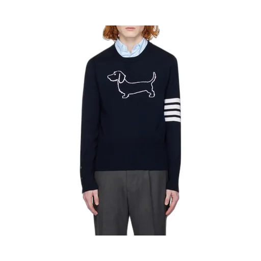 Thom Browne 4-Bar Stripe Crewneck Jumper