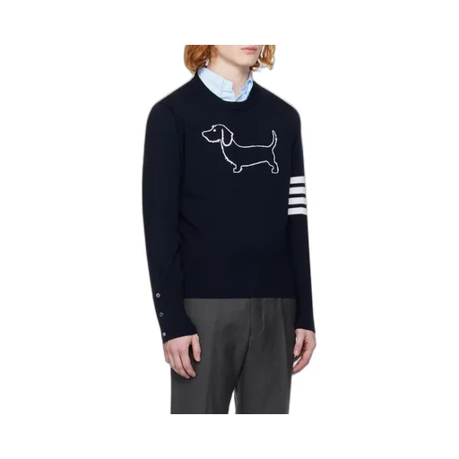 Thom Browne 4-Bar Stripe Crewneck Jumper