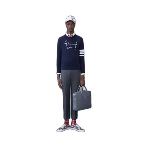 Thom Browne 4-Bar Stripe Crewneck Jumper
