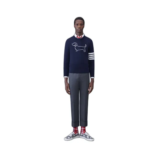 Thom Browne 4-Bar Stripe Crewneck Jumper