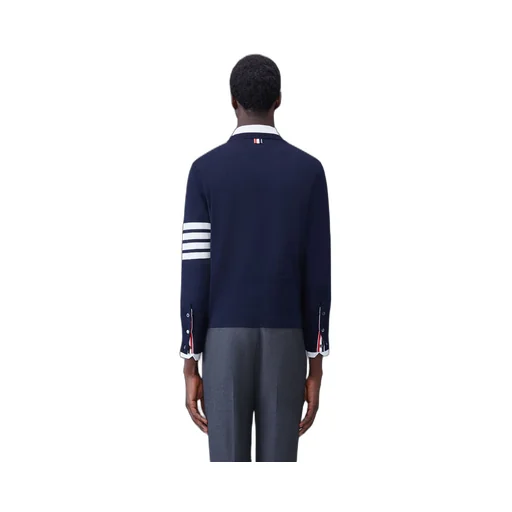 Thom Browne 4-Bar Stripe Crewneck Jumper
