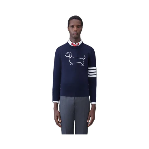 Thom Browne 4-Bar Stripe Crewneck Jumper