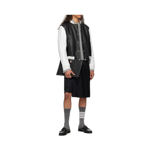 Thom Browne Rwb Stripe V-Neck Knitted Cardigan