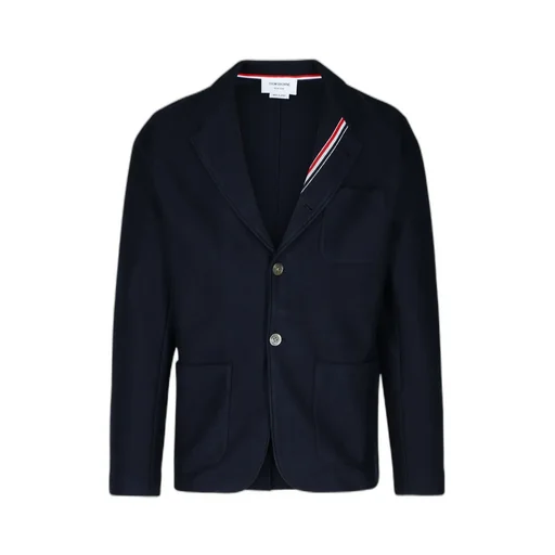 Thom Browne Rwb-Stripe Button-Up Jacket