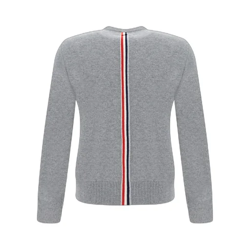 Thom Browne Rwb Stripe V-Neck Knitted Cardigan