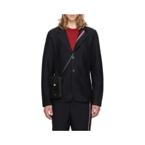 Thom Browne Rwb-Stripe Button-Up Jacket