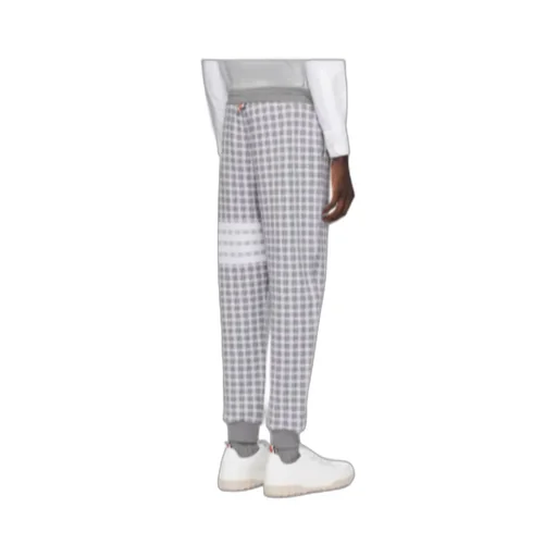Thom Browne Check Jacquard 4-Bar Sweatpants