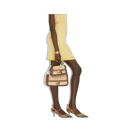 Fendi Colibrì Lite Pointed-Toe Slingback Pumps