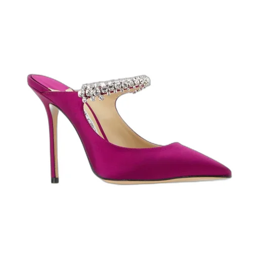 Jimmy Choo Bing 100 Embellished Pointed-Toe Pumps