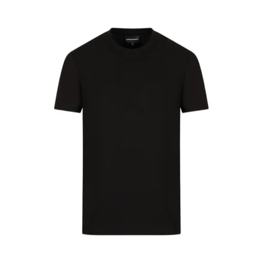 Emporio Armani Logo Jacquard Crewneck T-Shirt