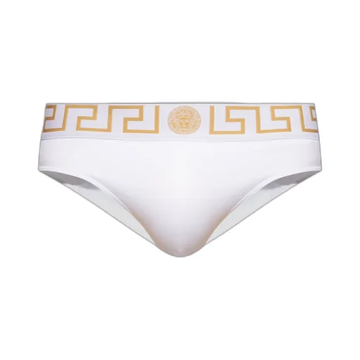 Versace Greca Border Stretched Swim Shorts