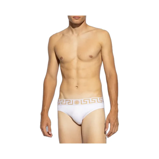Versace Greca Border Stretched Swim Shorts