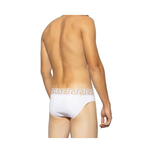 Versace Greca Border Stretched Swim Shorts