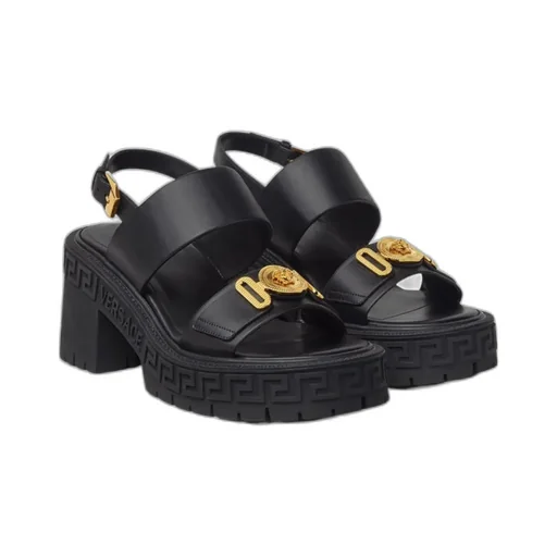 Medusa-Plaque Sandals