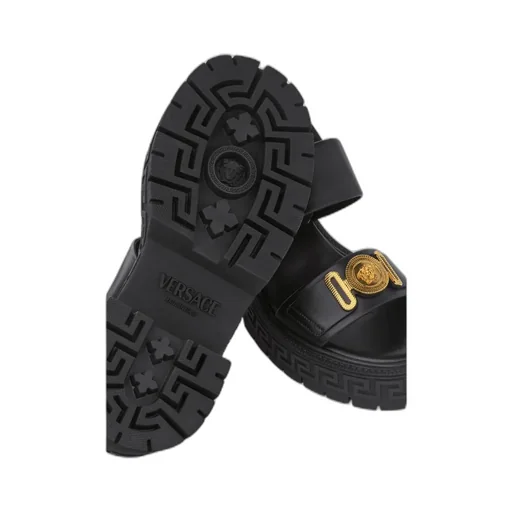 Medusa-Plaque Sandals
