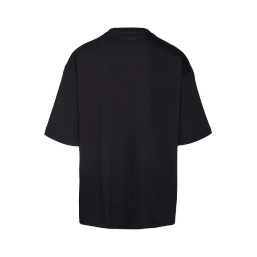 Black Printed Short-Sleeved T-Shirt