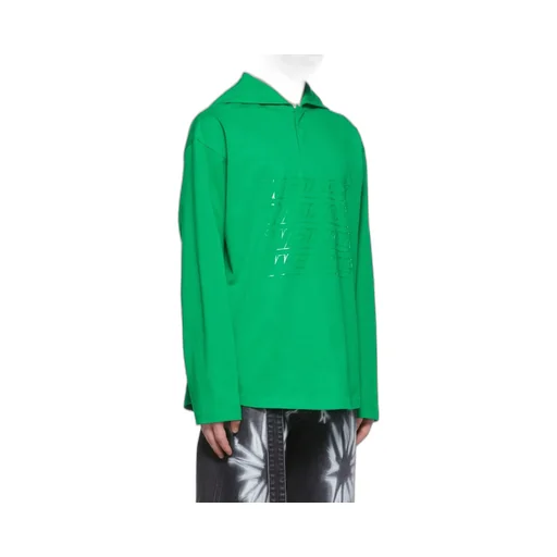 Cotton Long-Sleeved Polo Shirt