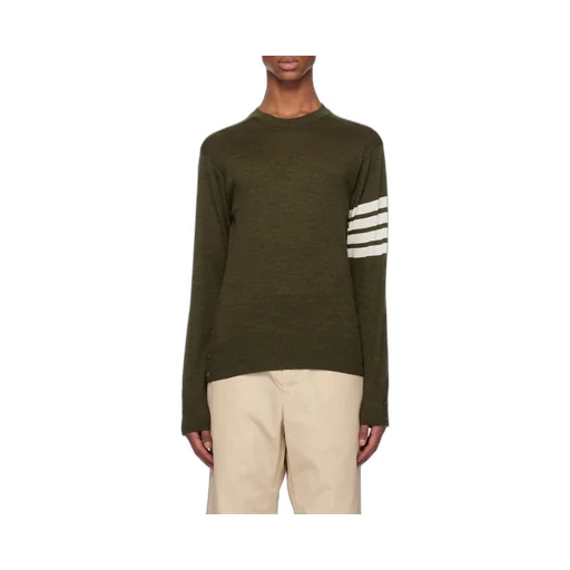Thom Browne 4-Bar Knitted Crewneck Jumper
