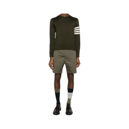 Thom Browne 4-Bar Knitted Crewneck Jumper