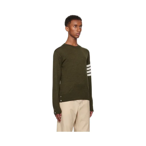 Thom Browne 4-Bar Knitted Crewneck Jumper