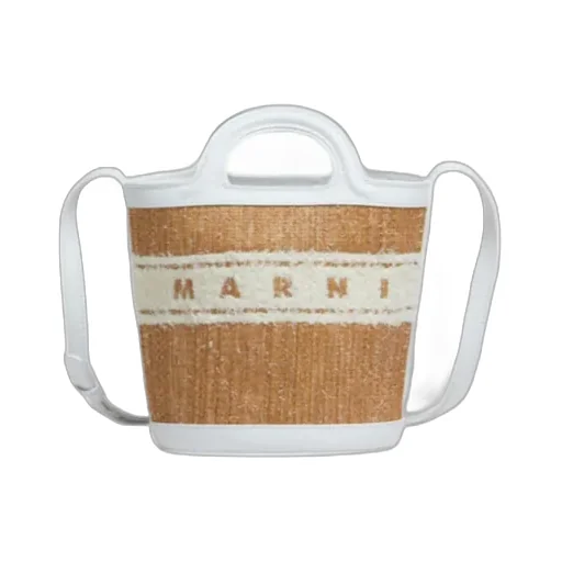 Marni Small Tropicalia Logo-Embroidered Drawstring Bucket Bag