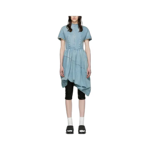 Logo Round Neck Short-Sleeved Dress