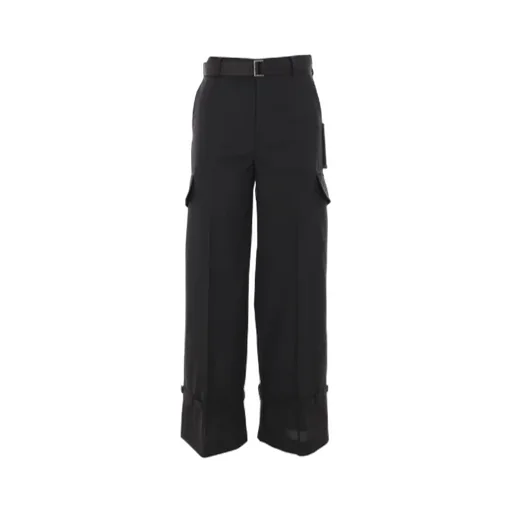 Sacai Straight-Leg Belted Cargo Pants