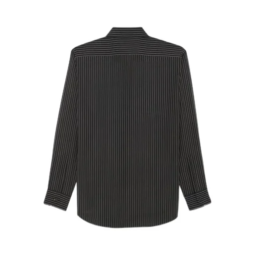 Saint Laurent Striped Long-Sleeved Shirt