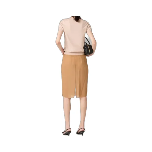 Miu Miu Logo Jacquard Fine-Knit Top