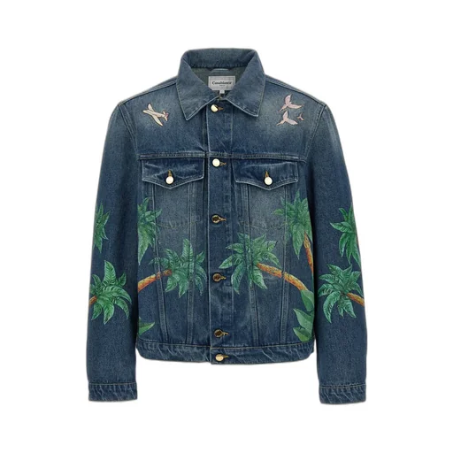 Casablanca Tennis Club Washed Denim Jacket