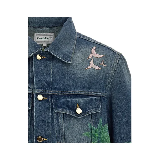 Casablanca Tennis Club Washed Denim Jacket