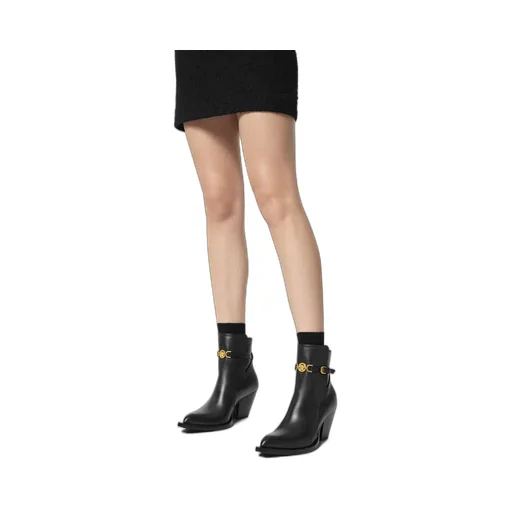Versace Medusa '95 Pointed Toe Ankle Boots