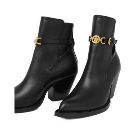 Versace Medusa '95 Pointed Toe Ankle Boots