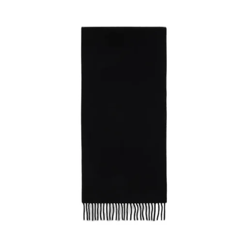 Vivienne Westwood Logo Embroidered Fringed Scarf