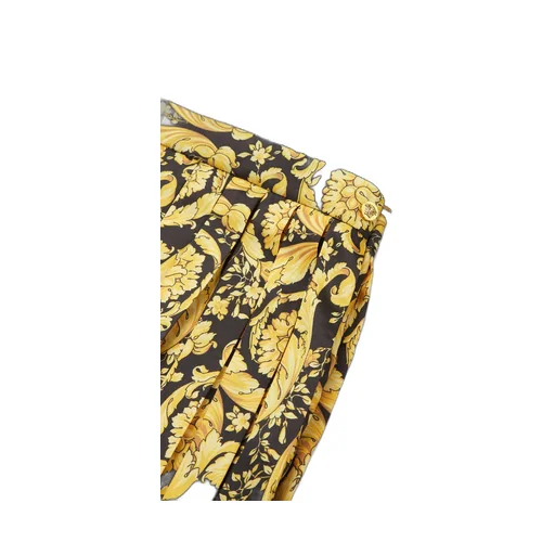 Versace Kids Barocco-Printed Panelled Crewneck Dress