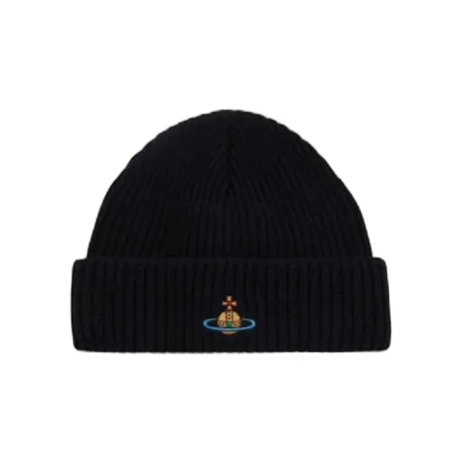 Vivienne Westwood Orb Embroidered Knitted Beanie