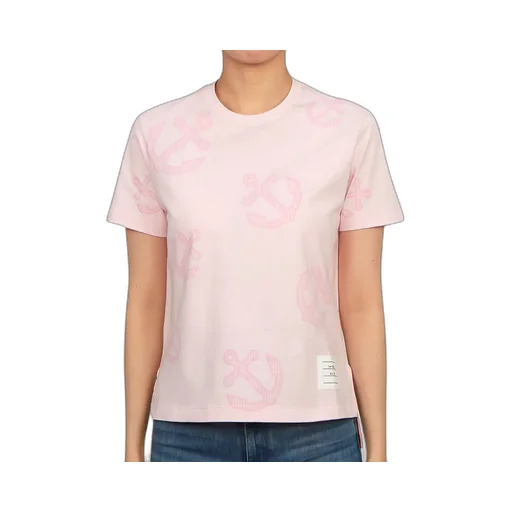 Thom Browne Anchor Printed Crewneck T-Shirt