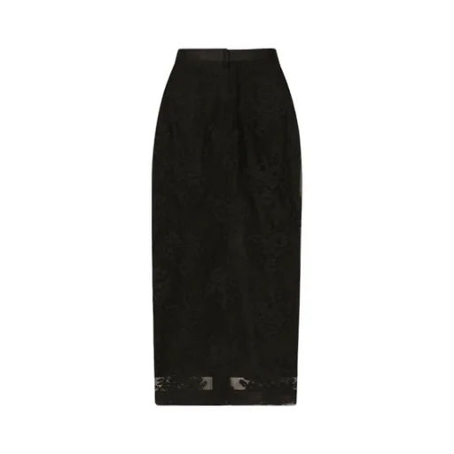 Dolce & Gabbana Midi Lace Pencil Skirt