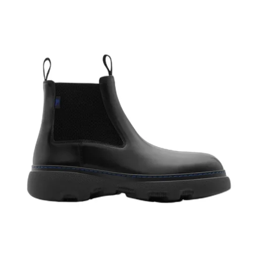 Burberry Creeper Round-Toe Ankle Boots