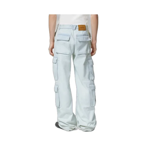 Versace Mid-Rise Wide-Leg Cargo Jeans