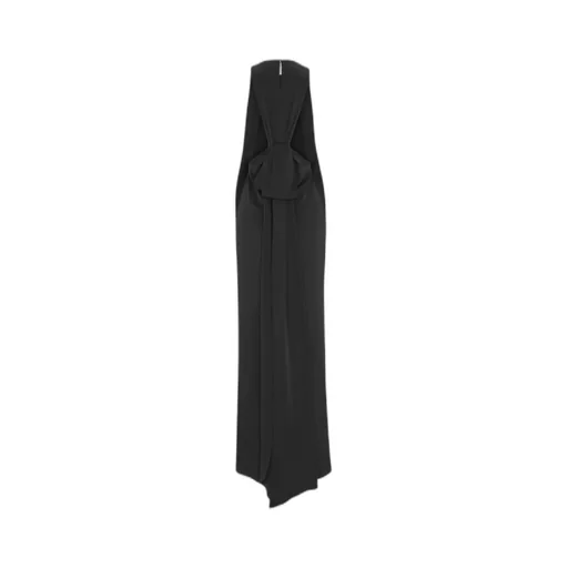 Saint Laurent Back-Tie Sleeveless Dress