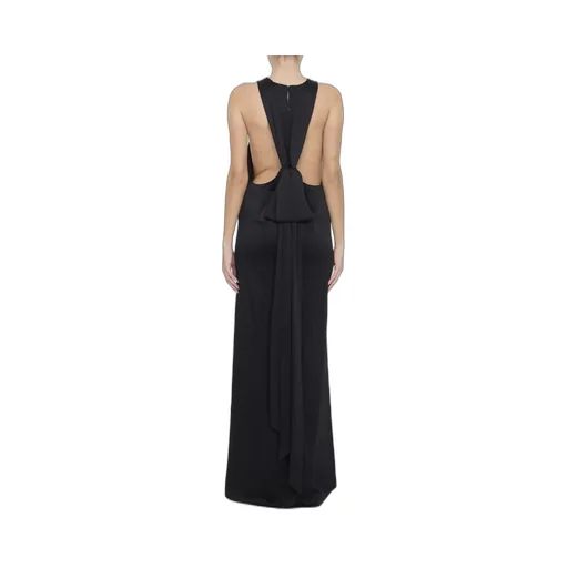 Saint Laurent Back-Tie Sleeveless Dress