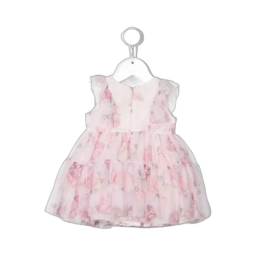 Floral-Print Tulle Dress