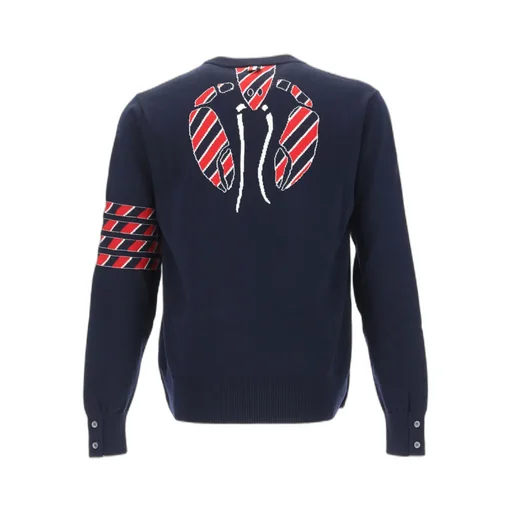 Lobster Intarsia 4-Bar Jumper