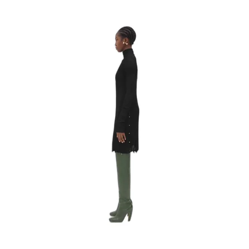 Bottega Veneta Long Sleeved Pleated Dress