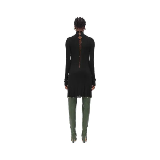 Bottega Veneta Long Sleeved Pleated Dress