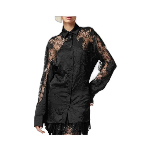 Versace Lace-Detailed Buttoned Shirt