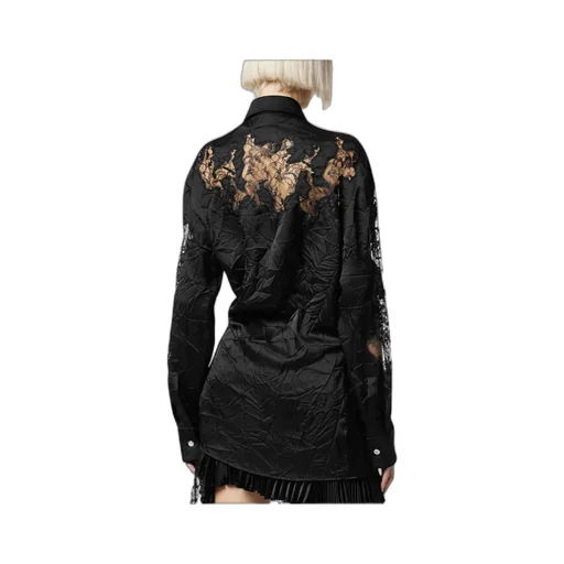 Versace Lace-Detailed Buttoned Shirt