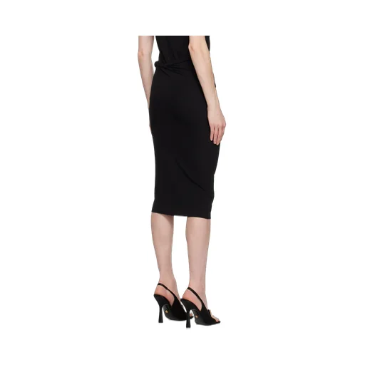 Versace Gathered-Detail Midi Skirt