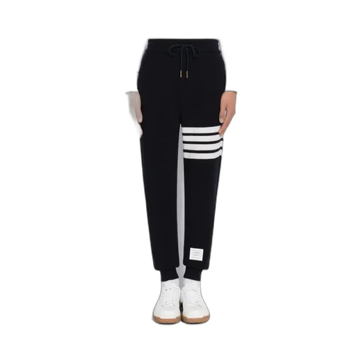 Waffle-Knit Cashmere Track Pants